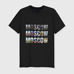 Футболка slim-fit Moscow - Москва, цвет: черный