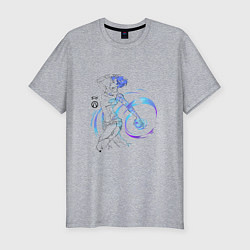 Мужская slim-футболка Майя Borderlands