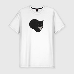 Футболка slim-fit Maxwell cat, цвет: белый