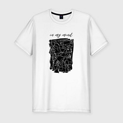 Футболка slim-fit In my mind 2, цвет: белый