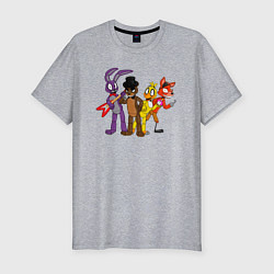 Футболка slim-fit Команда FNAF, цвет: меланж