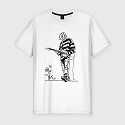 Футболка slim-fit Kurt Cobain - Nirvana, цвет: белый