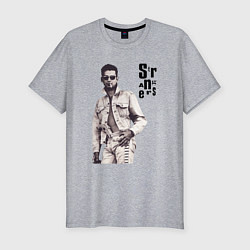 Футболка slim-fit Depeche Mode - Dave Gahan Pistols, цвет: меланж