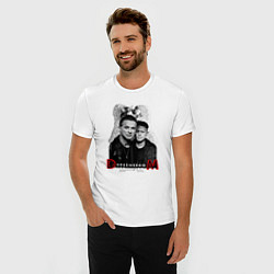 Футболка slim-fit Depeche Mode - Dave Gahan and Martin Gore, цвет: белый — фото 2