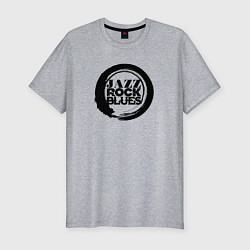 Мужская slim-футболка Jazz rock blues 1