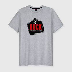 Футболка slim-fit Rock forever, цвет: меланж