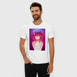 Футболка slim-fit Anime Girl refflex, цвет: белый — фото 2