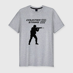 Мужская slim-футболка Counter strike 2 classik