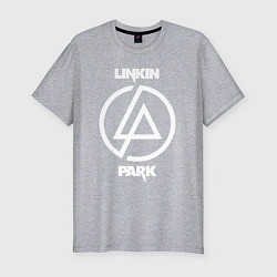 Мужская slim-футболка Linkin Park logo