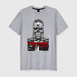 Мужская slim-футболка Terminator 2 T800