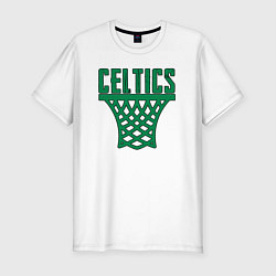 Мужская slim-футболка Celtics net