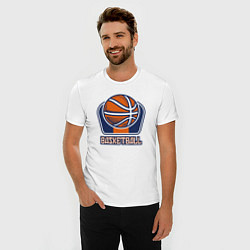 Футболка slim-fit Style basketball, цвет: белый — фото 2