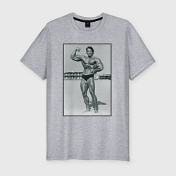 Футболка slim-fit Mister Schwarzenegger, цвет: меланж