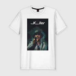 Футболка slim-fit Убийца the killer, цвет: белый