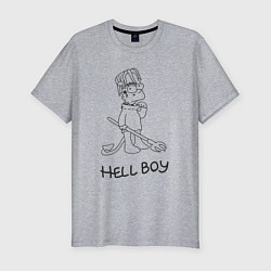 Мужская slim-футболка Bart hellboy Lill Peep