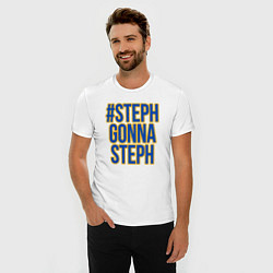 Футболка slim-fit Steph gonna Steph, цвет: белый — фото 2