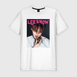 Футболка slim-fit Lee Know Rock Star Stray Kids, цвет: белый