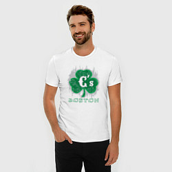 Футболка slim-fit Boston Celtics style, цвет: белый — фото 2