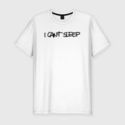 Мужская slim-футболка I cant sleep
