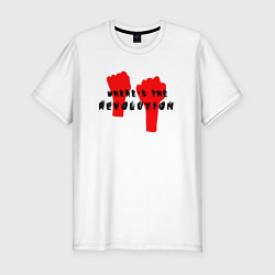 Футболка slim-fit Depeche Mode - Revolution mode, цвет: белый