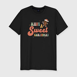 Мужская slim-футболка Сладкого Рождества