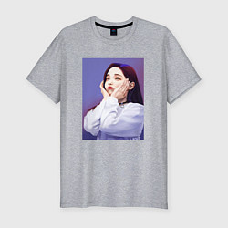 Футболка slim-fit Yeonwoo Momaland, цвет: меланж