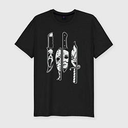 Футболка slim-fit Horror killers, цвет: черный