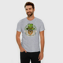 Футболка slim-fit St Patrick day, цвет: меланж — фото 2