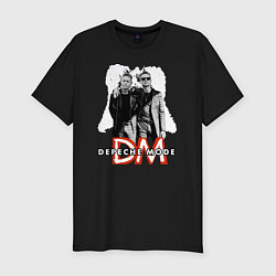 Футболка slim-fit Depeche Mode - Dave and Martin memeto mori tour, цвет: черный