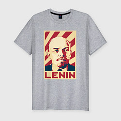 Мужская slim-футболка Vladimir Lenin