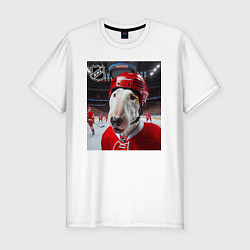 Футболка slim-fit Bully and the guys from his team NHL, цвет: белый