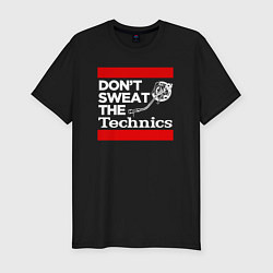 Футболка slim-fit Dont sweat the Technics, цвет: черный