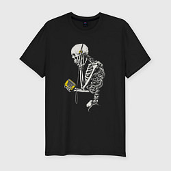Футболка slim-fit Skeletor music, цвет: черный
