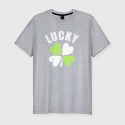 Футболка slim-fit Lucky day, цвет: меланж