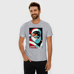 Футболка slim-fit Arnold Schwarzenegger - Santa Claus, цвет: меланж — фото 2