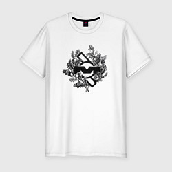 Футболка slim-fit Depeche Mode - Mute records logo, цвет: белый