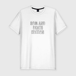 Футболка slim-fit Rom and death edition, цвет: белый