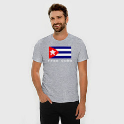 Футболка slim-fit Free Cuba, цвет: меланж — фото 2