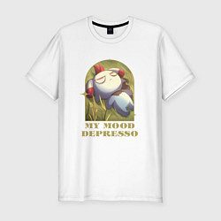 Мужская slim-футболка My mood Depresso Palworld