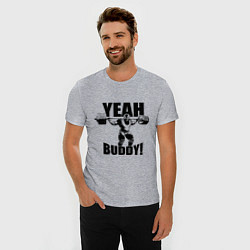 Футболка slim-fit Ronnie Coleman - yeah buddy, цвет: меланж — фото 2