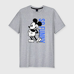 Мужская slim-футболка So funny Mickey