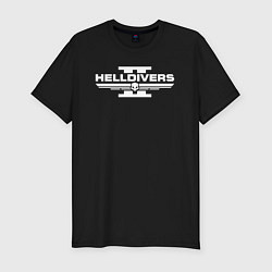 Футболка slim-fit Helldivers 2: Logo, цвет: черный