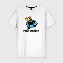 Мужская slim-футболка Бешеный тостер