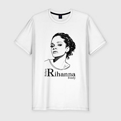 Футболка slim-fit Рианна, цвет: белый