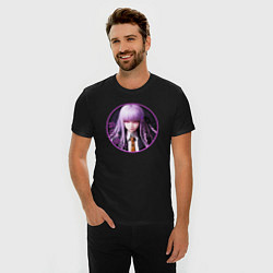 Футболка slim-fit Кёко Киригири: Danganronpa, цвет: черный — фото 2