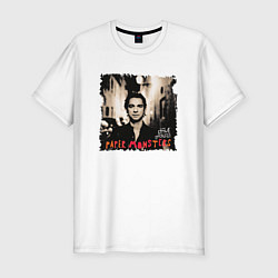 Футболка slim-fit Depeche Mode - Dave Gahan paper mosters, цвет: белый