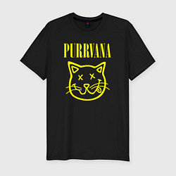 Мужская slim-футболка Purrvana