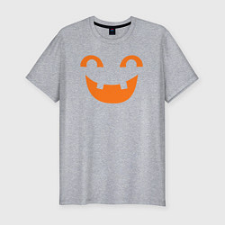 Футболка slim-fit Orange smile, цвет: меланж