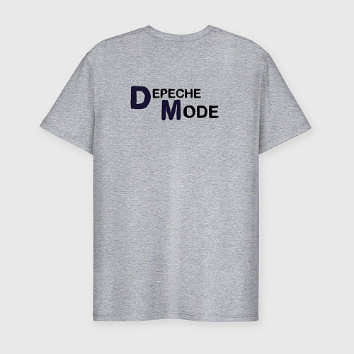 Мужская slim-футболка Depeche Mode - best of band / Меланж – фото 2