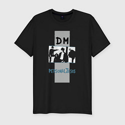 Футболка slim-fit Dm personal jesus music, цвет: черный